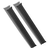 Kit 2 Protetores Veda Porta Duplo 80 Cm Contra Bichos Previne Insetos Veda Fresta Bloqueia Poeira Isolamento Térmico E Acústico Tecido Premium Vedação De Ar Protetor De Portas Para Casa