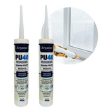 Kit 2 Pu 40 Selante De Poliuretano Uso Geral 400g Branco