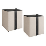 Kit 2 Puff Banqueta