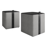 Kit 2 Puff Banqueta