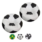Kit 2 Puff Pera Bola Cheio Conforto Infantil Gigante Casa