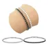 Kit 2 Pulseira Bracelete Riviera Zircônias De 3mm Semijoia