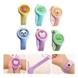 Kit 2 Pulseira Repelente Infantil Relógio De Led Citronela