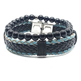Kit 2 Pulseiras Couro