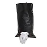 Kit 2 Puxa Saco Preto Porta Sacolas Material Impermeável 50cmX20cm