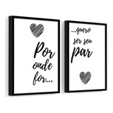 Kit 2 Quadros Por