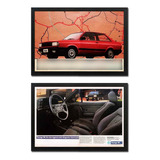 Kit 2 Quadros Vw Voyage Gls 1988 1989 Propaganda Original