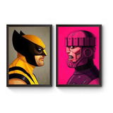 Kit 2 Quadros Wolverine