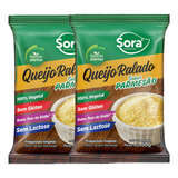 Kit 2 Queijo Vegetal Ralado Sora Sabor Parmesão 50g