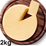 Kit 2 Queijos Minas Meia Cura Canastra Média 1000g Cada Peça