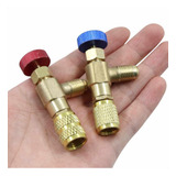 Kit 2 R22 R410a Válvula Acionadora Schrader 1 4x1 4 1 4x5 16