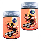 Kit 2 Ração Petisco E Répteis Micro Camarões Aviú 60g Cada