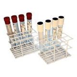 Kit 2 Rack 12 Furos Para Tubo De Coleta Até 16mm Prf Prp