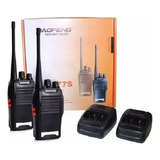 Kit 2 Radio Comunicador Walkie Talkie 16 Canais Baofeng 777s