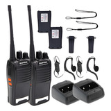 Kit 2 Radio Walk Talk Comunicador 16 Ch 12km Baofeng 777s Ht