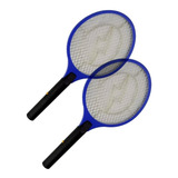 Kit 2 Raquete Elétrica Mata Moscas Mosquito Insetos A Pilhas