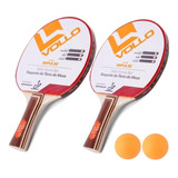 Kit 2 Raquete Tenis De Mesa Ping Pong Profissional Ittf 3 