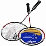 Kit 2 Raquetes Badminton C 2 Petecas E Bolsa