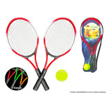 Kit 2 Raquetes De Tênis Bola Marca Quadra Capa