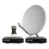 Kit 2 Receptor Digital Century Midiabox Antena / Lnbf Ku