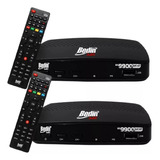 Kit 2 Receptor Tv Digital Satélite Parabólica Full Hd Bs9900