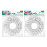 Kit 2 Refil Esfregao Mop 8 Lts Fit Microfibra Poliester 360