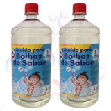 Kit 2 Refil Líquido Para Bolhas De Sabão Reposição Máquina