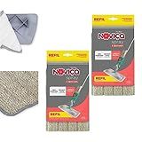 Kit 2 Refil Mop Spray Slim Noviça Tecido Microfibra Limpeza Casa Chão BT191R