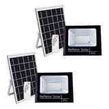 Kit 2 Refletor Holofote Placa Solar