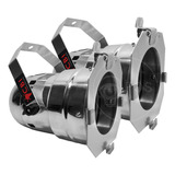 Kit 2 Refletor Spot Par38 Prata Soquete E27 Porta Gelatina