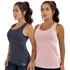 Kit 2 Regata Academia Blusa Feminina Tapa Bumbum Dry Fit