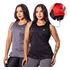 Kit 2 Regata Feminina Academia Blusa Fitness Tipo Mullet
