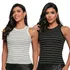 Kit 2 Regata Feminina Nadador Canelada Basica Linha Premium
