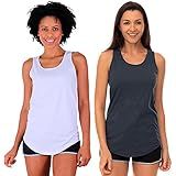Kit 2 Regatas Longline Feminina MXD Conceito Slim Casual Fitness Academia Lisas Cores Básicas EG Opção 10 