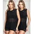Kit 2 Regatas Tule Transparente Treino Academia Fitness