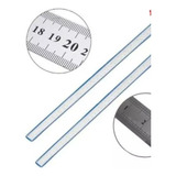 Kit 2 Reguas 1 Metro 40 Pol Aço Inox Profissional Trabalho
