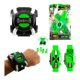 Kit 2 Relógio Omnitrix E Omnverse Ben 10 Projetor De Aliens