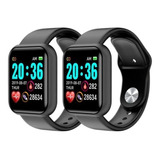 Kit 2 Relogios Inteligente Smartwatch D20 Y68 Bluetooth