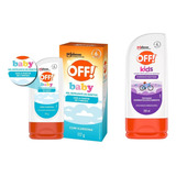 Kit 2 Repelentes Off Baby Gel Icaridina 117g Kids 200ml