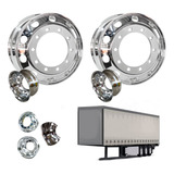 Kit 2 Rodas De Aluminio Alcoa P Carreta Auto Brilho 22 5 X