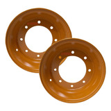 Kit 2 Rodas Dianteira Aro 16 5 Para Retroescavadeira 4x4 Rk4