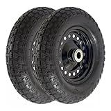 Kit 2 Rodas Pneu De Borracha 350x8 Limite Carga 150kg