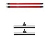 Kit 2 Rodo De Alumínio 40 Simples Cm Com Cabo