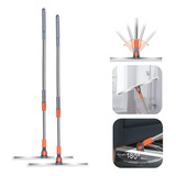 Kit 2 Rodo Vassoura Mágica Giratório Articulado Limpa Vidro