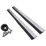 Kit 2 Rodo Vedador Porta Alumínio Vedante Borracha 80 Cm