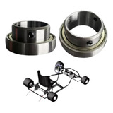 Kit 2 Rolamentos Do Eixo Traseiro Do Kart Eixo 50mm 1 Linha