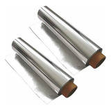 Kit 2 Rolo Bobina Papel Aluminio 30cm X 100 Metros Full Off