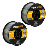 Kit 2 Rolos Arame Para Solda Mig Uso Sem Gás 0 8mm 1 0mm