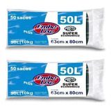 Kit 2 Rolos Saco De Lixo 50 Litros Embalixo C 50 Unid Cada