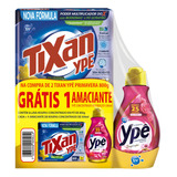 Kit 2 Sabão Pó Tixan 800g Amaciante Concen Ypê 500ml